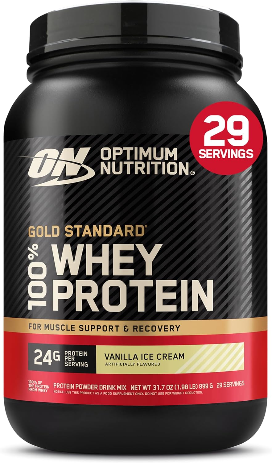 Optimum Nutrition Gold Standard Whey, Vanilla Ice Cream (2 lb)